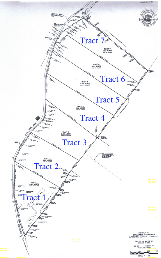 Survey of East Tennessee Land for Sale